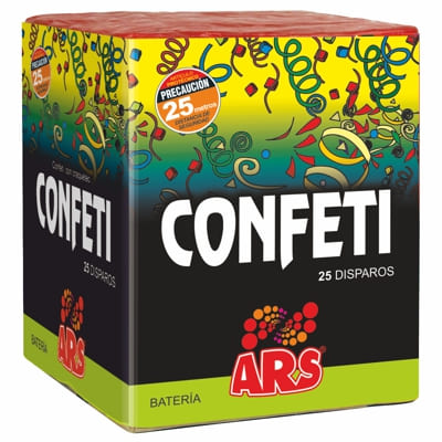 BATERIA CONFETI I CRACKLING 24/ 30 MM d. 25 sortides